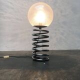 Floor lamp with spiral bulb from the German space age mid-century by Ingo Maurer for M-Design, 1960s.