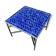 Square coffee table in Majorelle blue zellige, handmade – 60 × 60 cm
