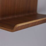 VINTAGE 1960S WALL MIRROR IN TEAK WITH DESIGN BY CAMPO E GRAFFI