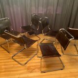 A set of six S33 chairs by Mart Stam, Thonet, Germany, 1960s.