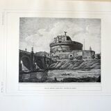 Reproduction engraving of Rossini's Château Saint-Ange