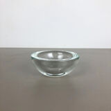 Murano heavy clear glass shell bowl, by Gino Cenedese Italy, 1960