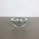 Murano heavy clear glass shell bowl, by Gino Cenedese Italy, 1960