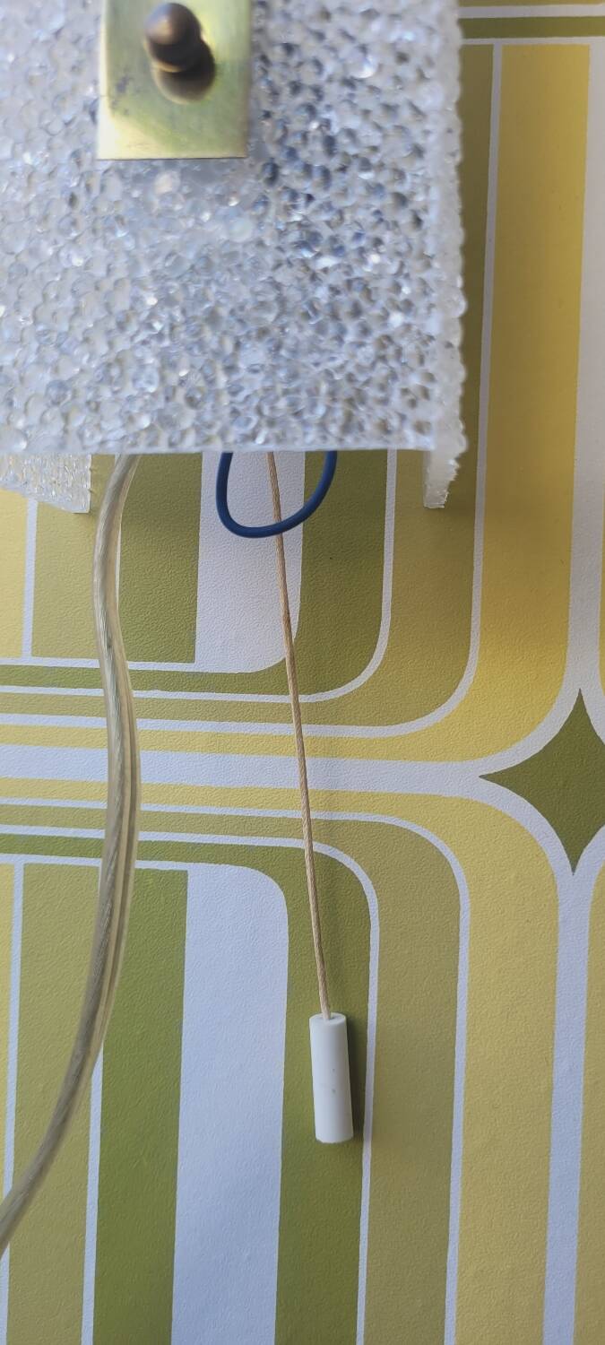 Pair of 60's Perspex wall lights