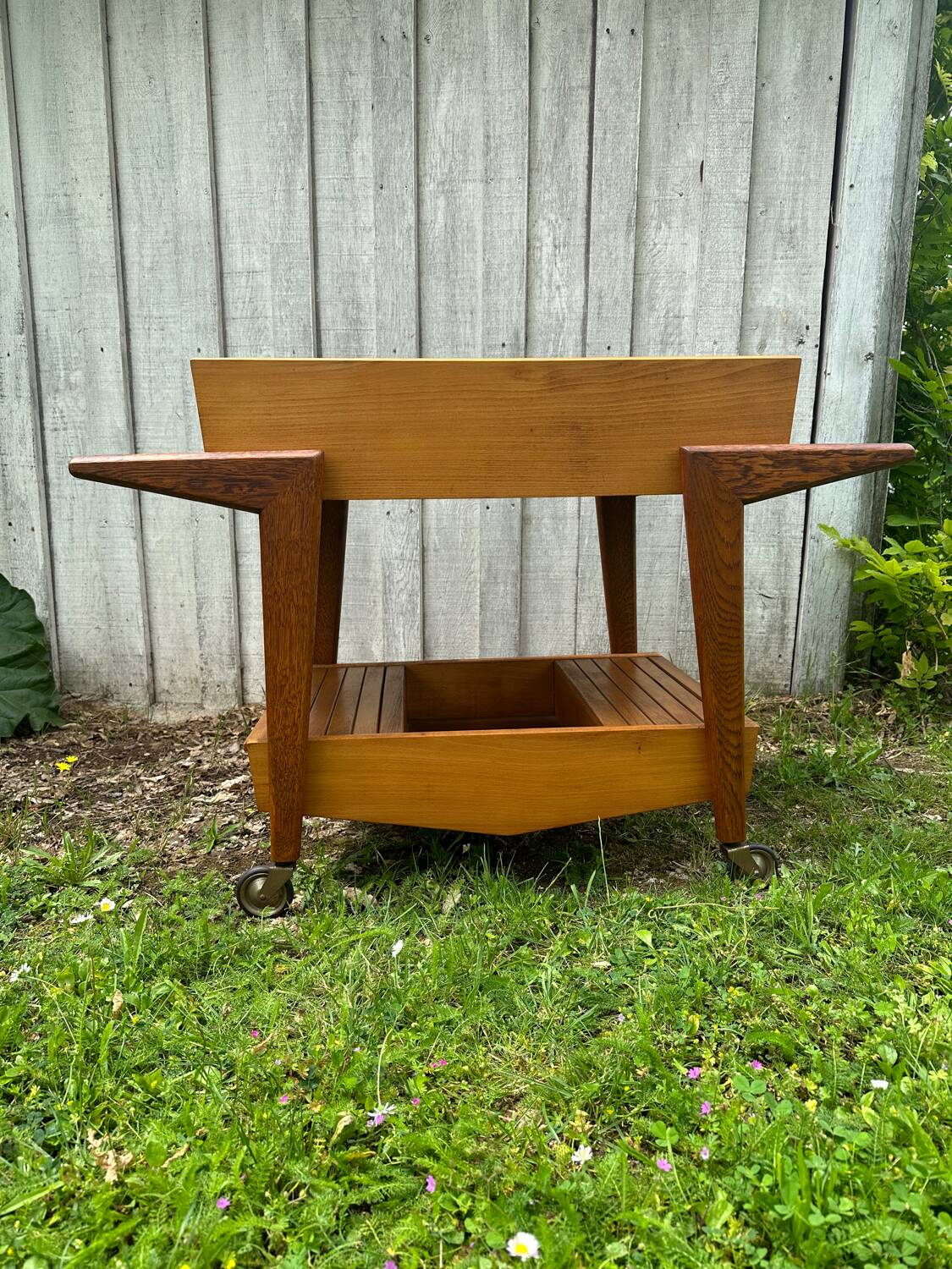 Chariot de bar vintage français 1950