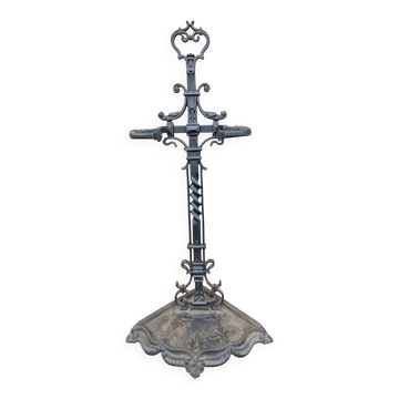 Old Servant Fireplace Umbrella Stand Cast Iron Godin 1865 19th Century