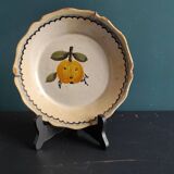 Antique hand painted French plate, Nevers ceramics, 18th century