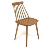 Scandinavian beech chair "Pinnstol", Sweden, 1960