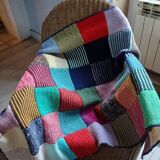 Wool patchwork blanket