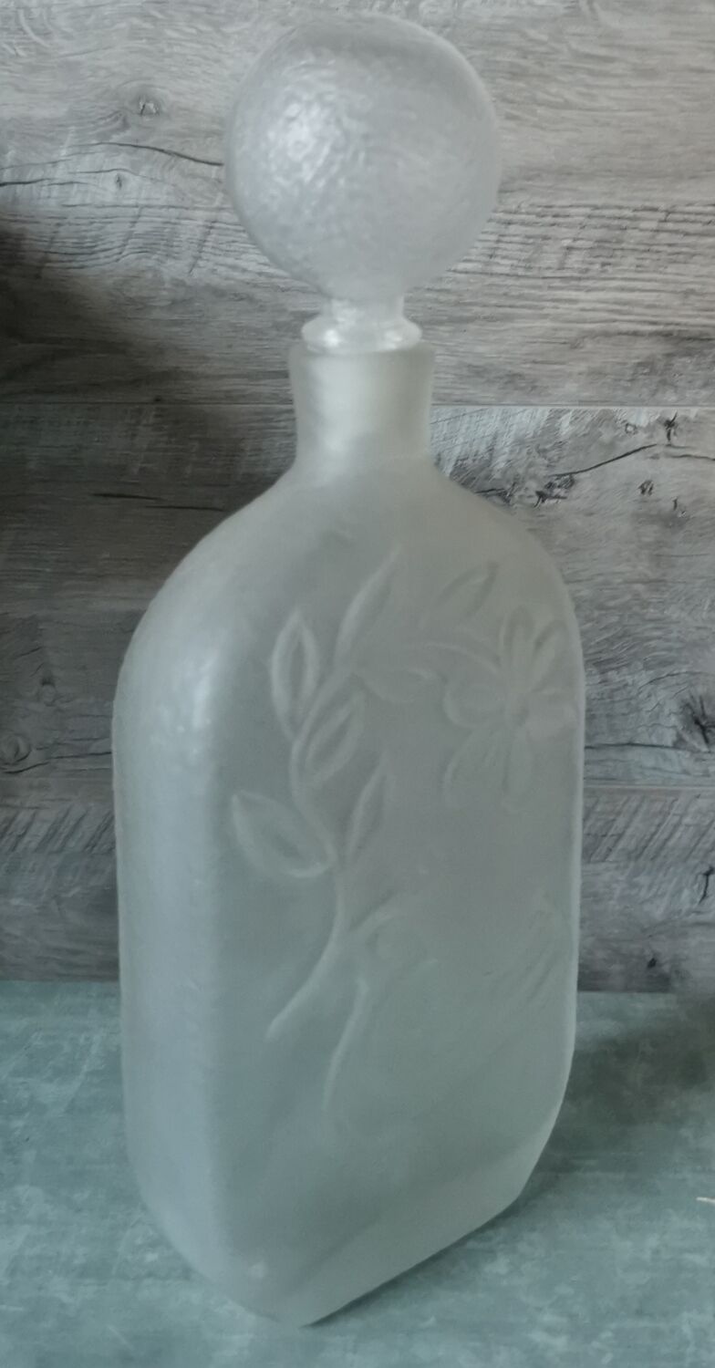 Pressed glass bottle Wayne Husted Stelvia