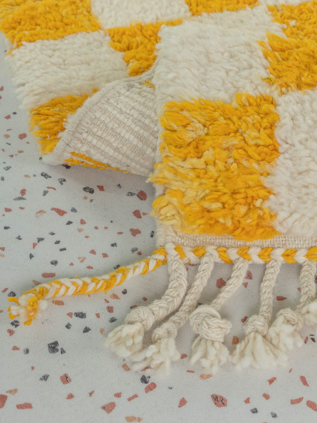Tapis berbère, Lemon Check II, 147 x 235