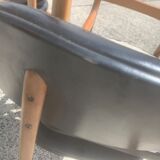 Vintage chair skaï black