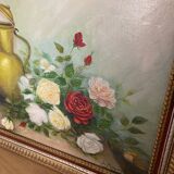 Oil on old canvas