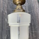 Art Deco glass ceiling light, as beautiful as a skyscraper