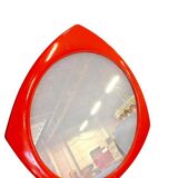 Vintage orange wall mirror 70s pola