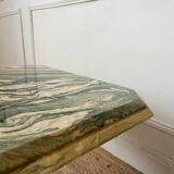 Octagonal marble coffee table