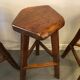 3 tabourets de bar tripode