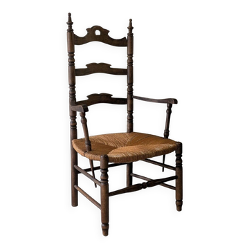 Straw armchair