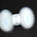 Miniature opaline salt shaker by portieux vallerystahl 1900-1920 toy 6.5cm