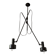 Plafonnier 2 bras ajustable