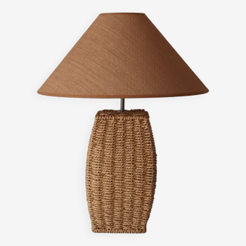 Vintage natural rope table lamp