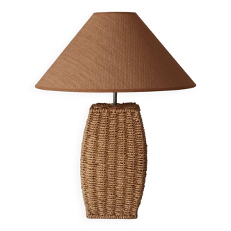 Vintage natural rope table lamp