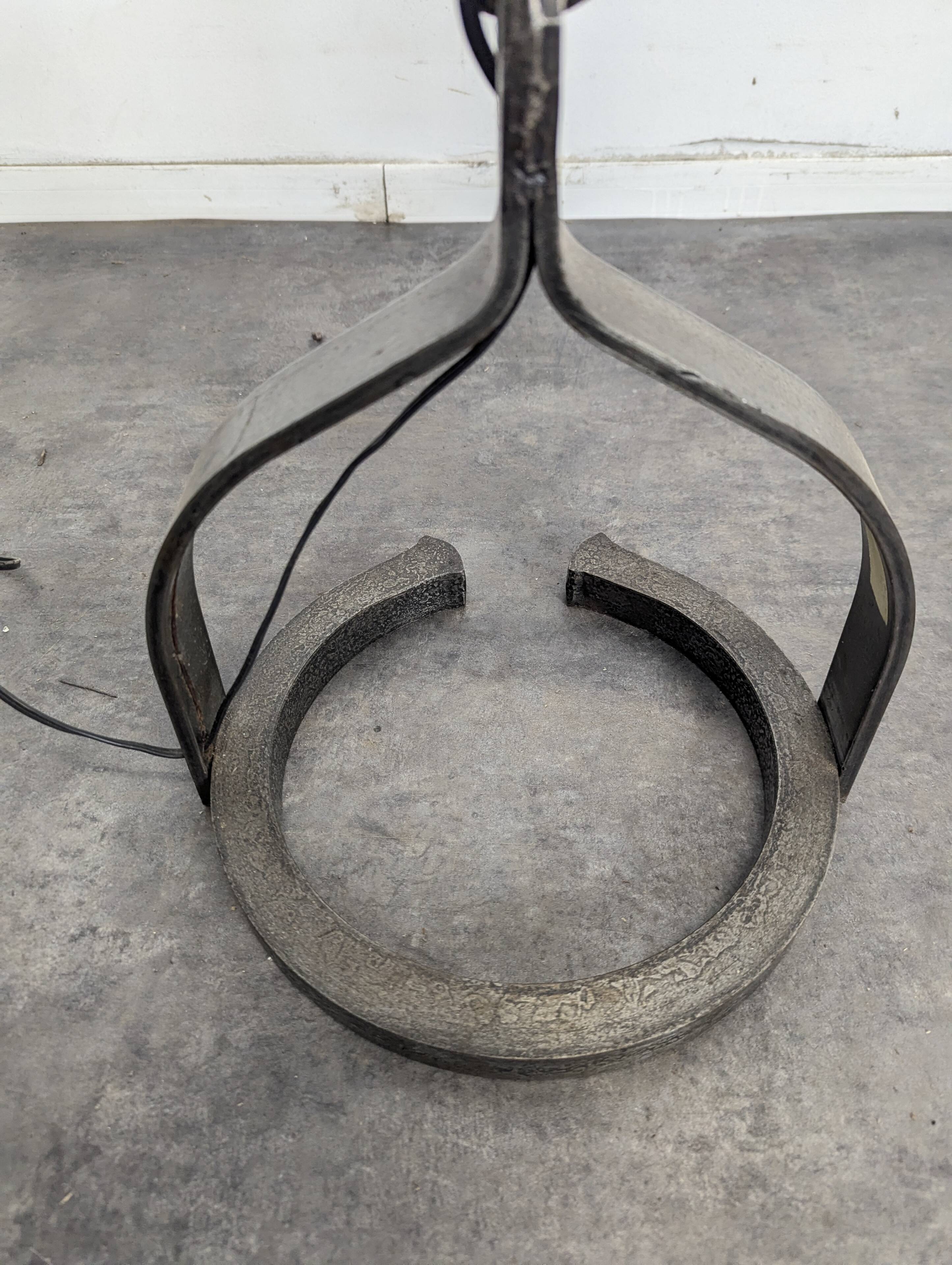 Chain floor lamp in the spirit of Franz West.