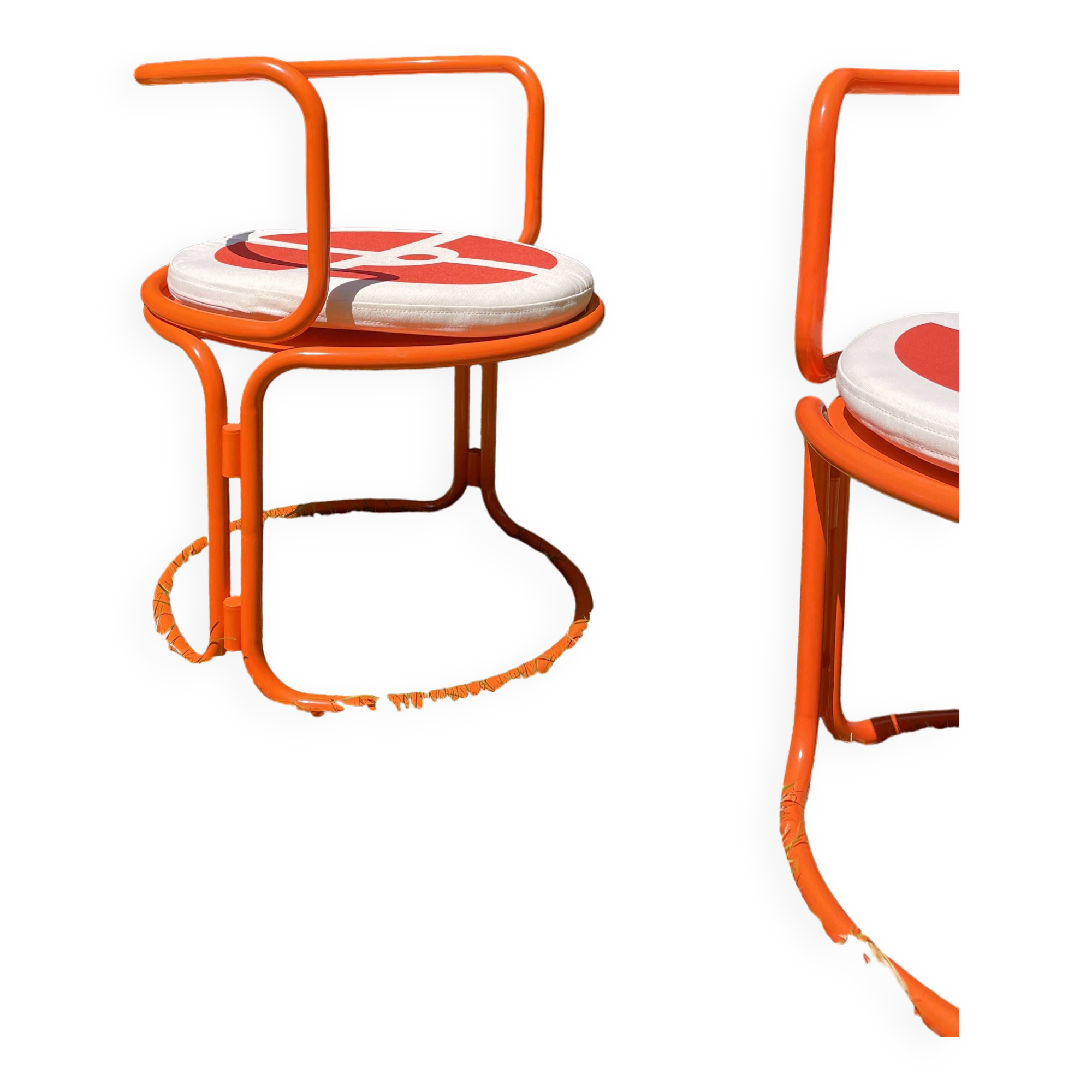 Pair of Gae Aulenti armchairs for Prisunic