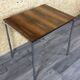 60s 70s teak office table desk chrome frame Danish design