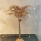 Solid brass palm tree lamp