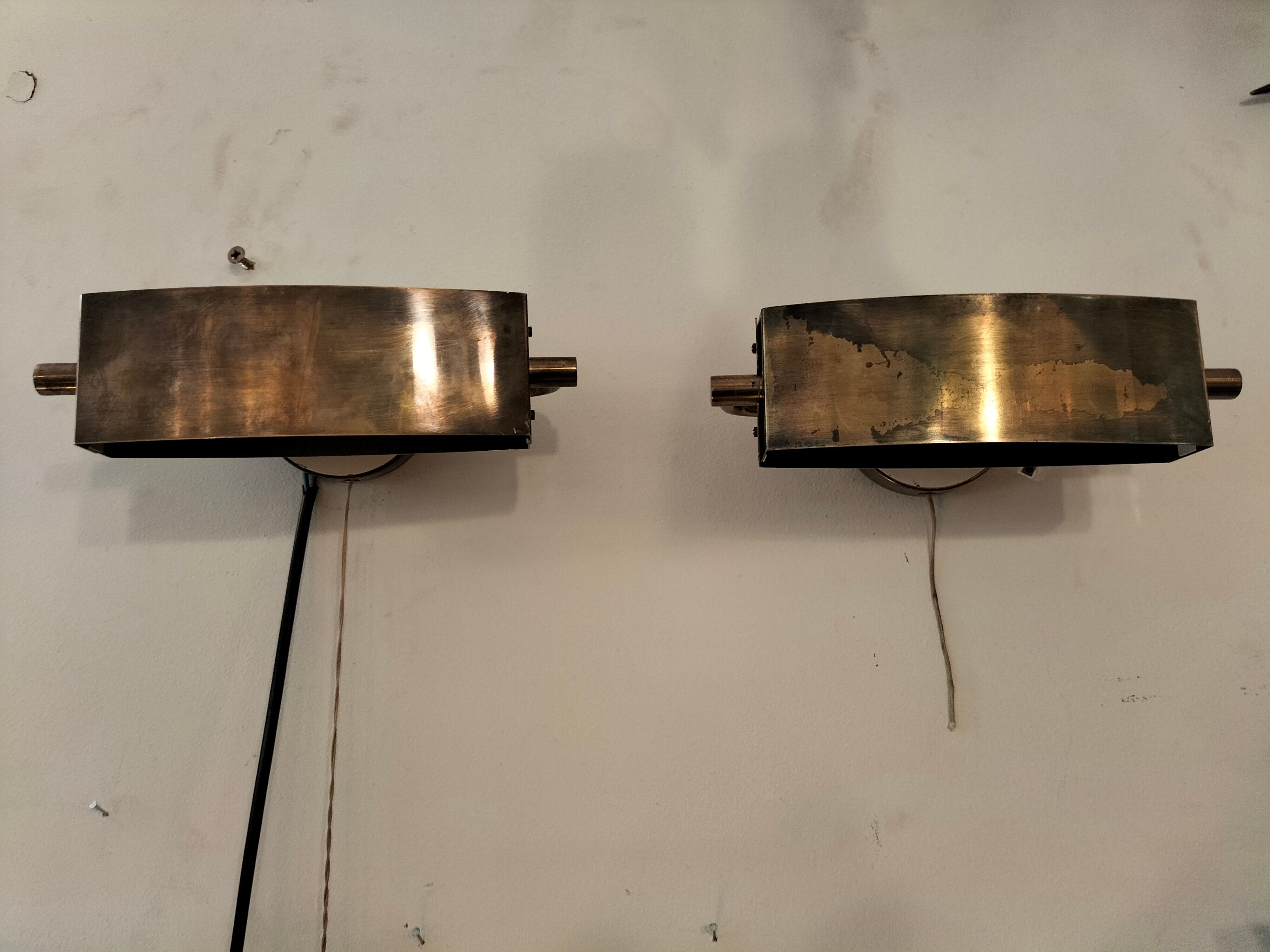 Pair wall lamps