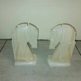 Pair of Onyx Horse Bookends