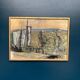 Original Swedish Oil on Canvas – “Abstract Landscape” by S. Hamlet – Dated 1960 – Vintage and Framed – 66 × 48 cm (26" × 18.9")