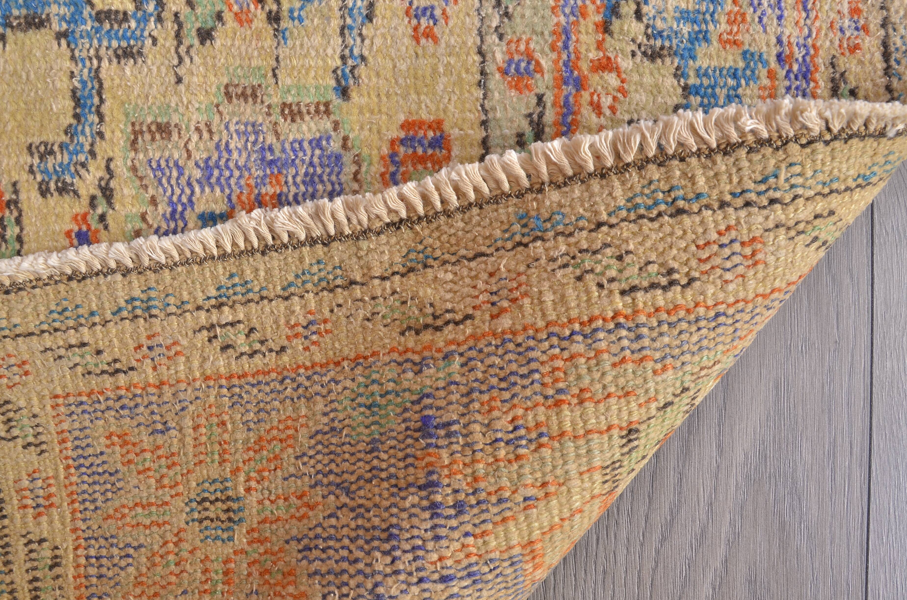 Vintage Oushak Wool Turkish Rug sku2304