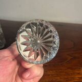 Rectangular carafe in cut glass, Bohemian crystal style