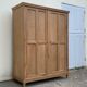 Armoire parisienne art déco 1930 penderie démontable bois brut