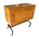 1960s low bar cabinet on wheels