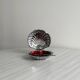 Silver-plated metal shell butter dish