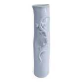 Designer porcelain lizard roll vase
