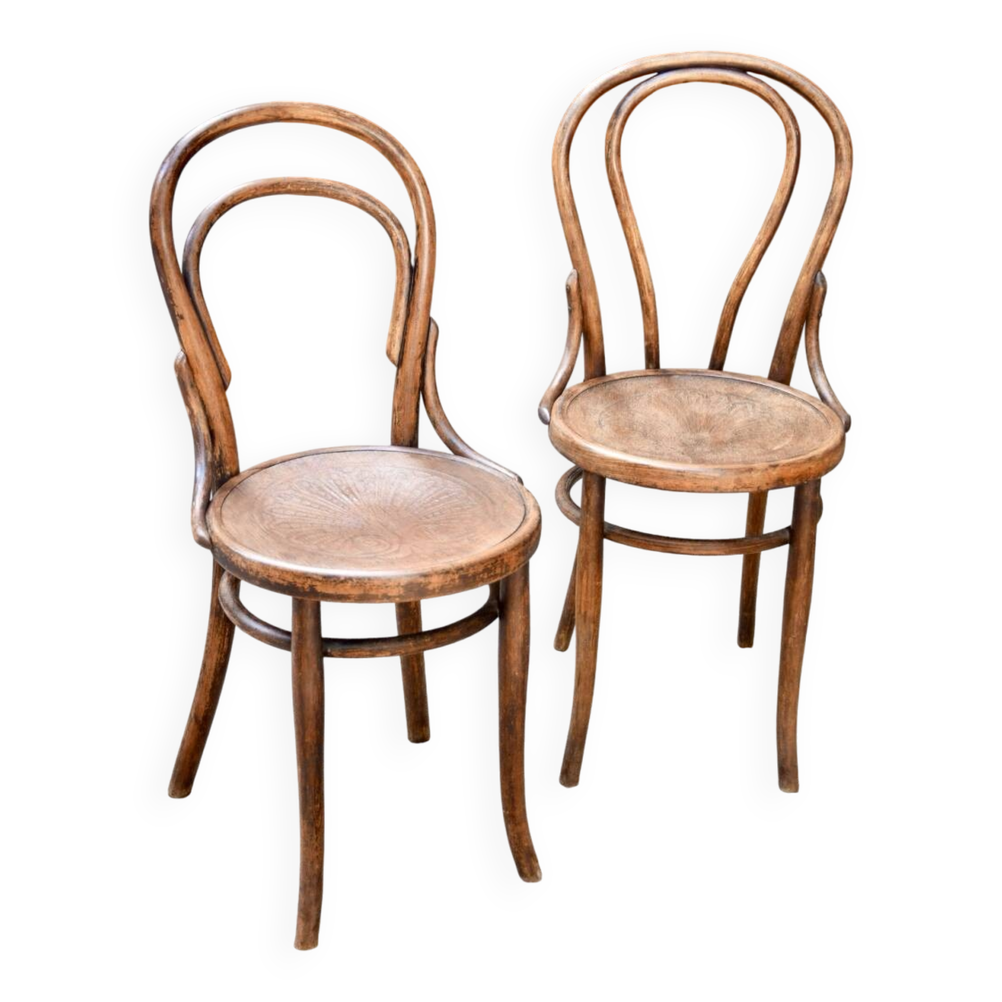 Thonet wooden bistro chairs n14 and n18