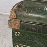 Ancient colonial travel trunk