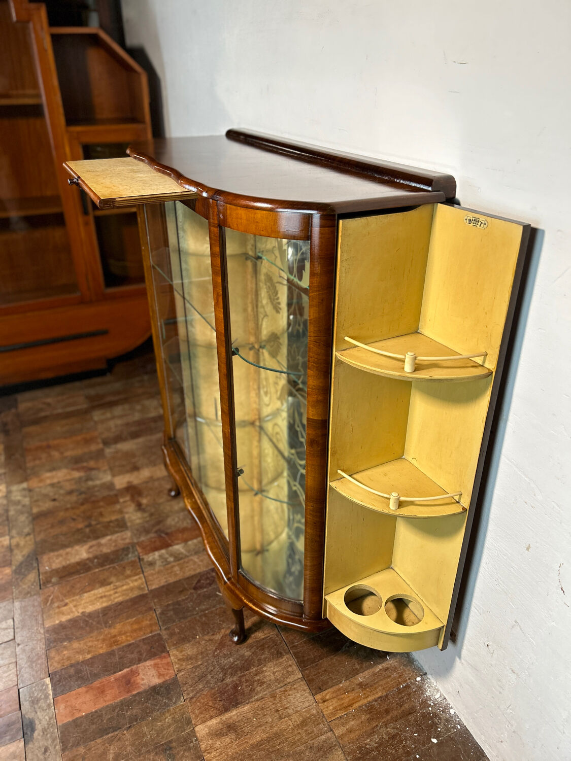 Art Deco Vintage Brocante Display Cabinet Cocktail Bar 1930