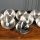 Suite de 8 cloches en inox service de table XXe