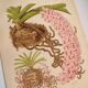 Botanical plate from 1897 - Spotted Saccolabium - Original old flower engraving by A.Lefevre