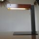 Minimalist teak and metal desk lamp, germany 2000s