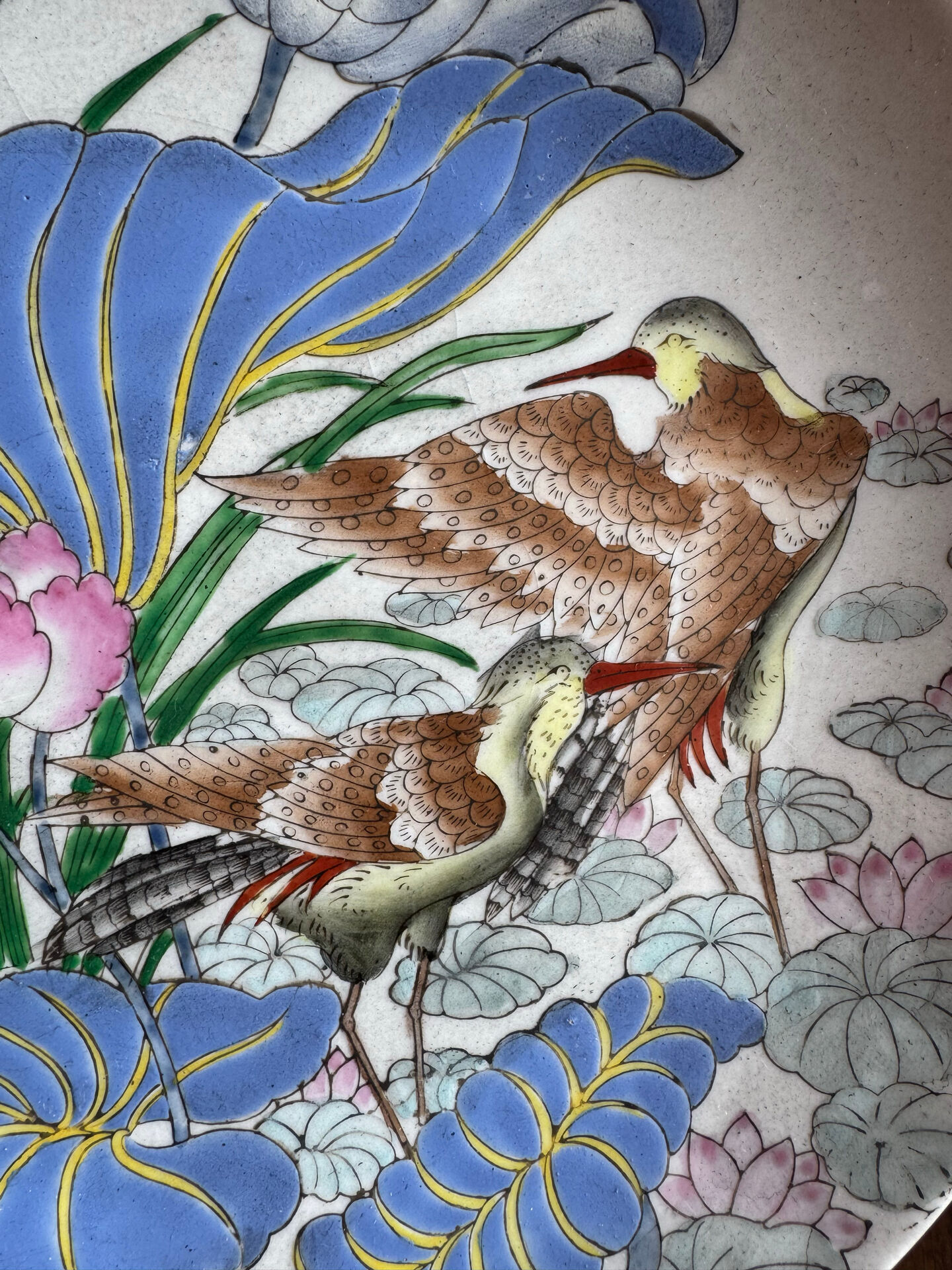 Pair of plates from Jingdezhen, China, early 20th century.
