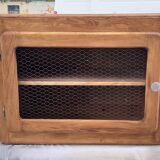 Industrial wood storage cabinet
