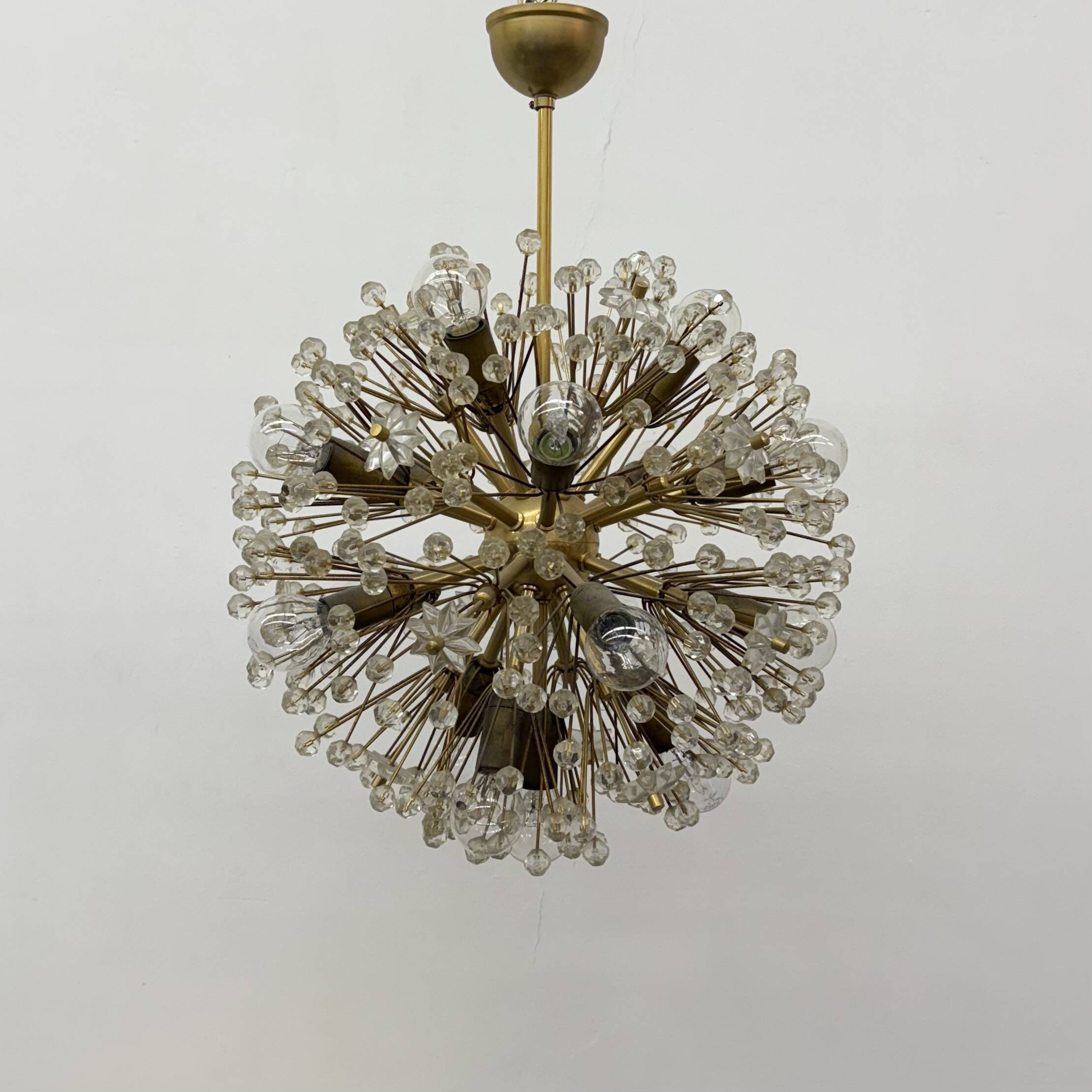 Starburst Brass Chandelier by Emil Stejnar, Austria 1960s