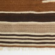 4x5 Vintage Oriental Brown Kilim Rug, 118x163Cm