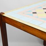 Table basse en mosaïque, années 1970
